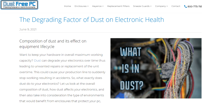 Blog for Dust Free PC and to upgrade your dust barriers